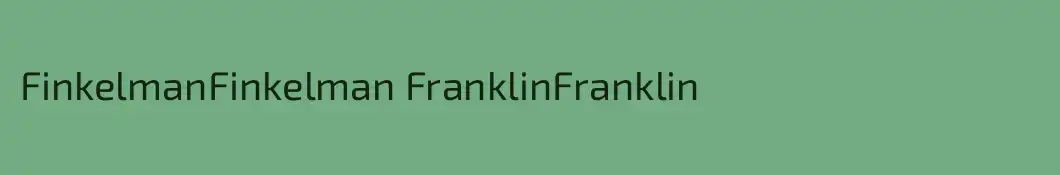 FinkelmanFinkelman FranklinFranklin